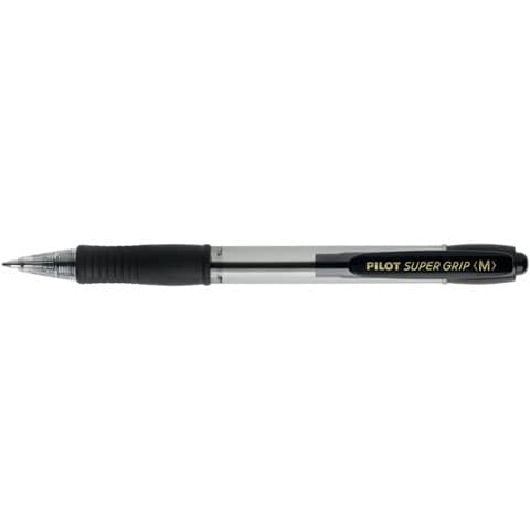 Penna a sfera a scatto Pilot BPGP Supergrip 1 mm nero 001440